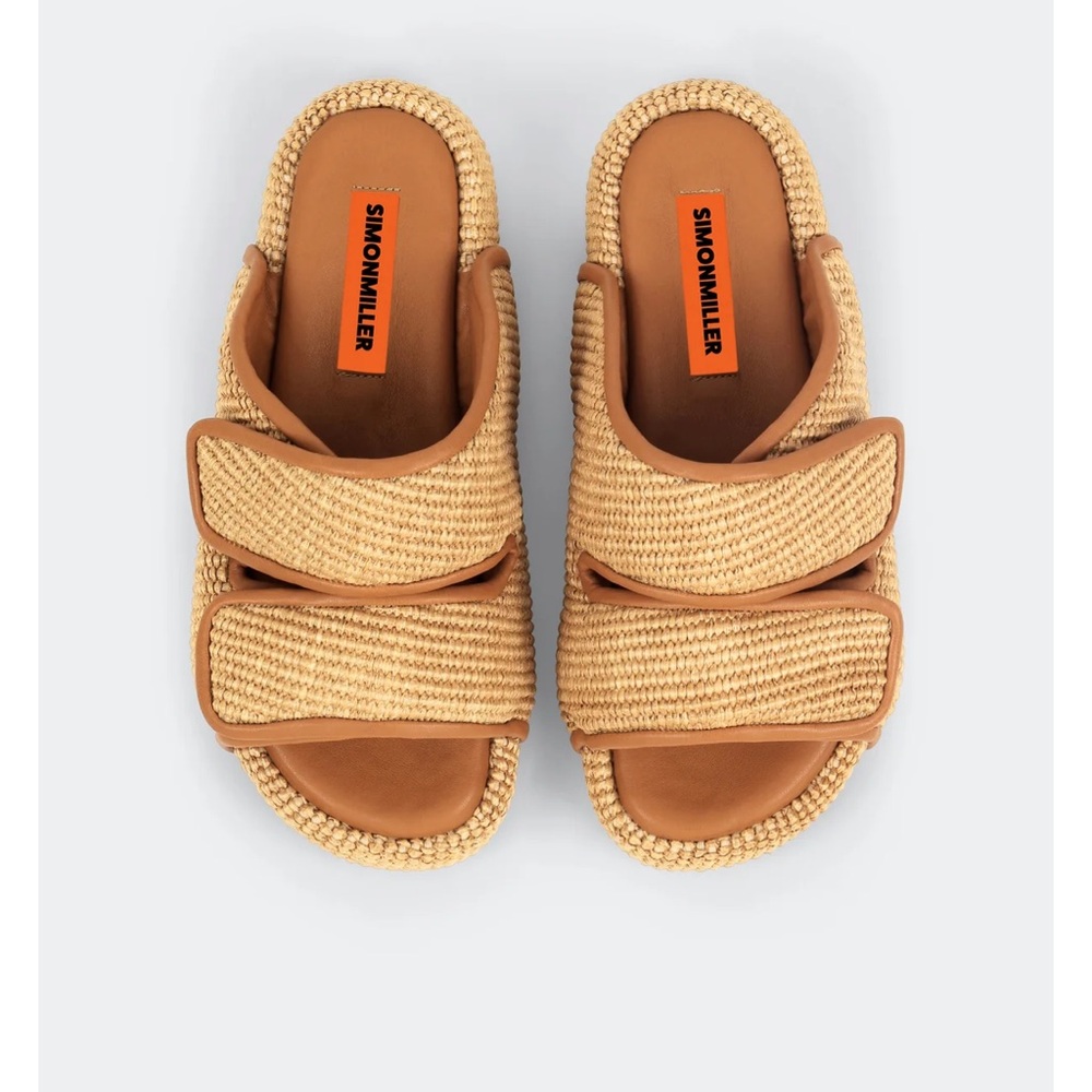 Simon Miller sandals cloud Velcro 7 / 37 straw